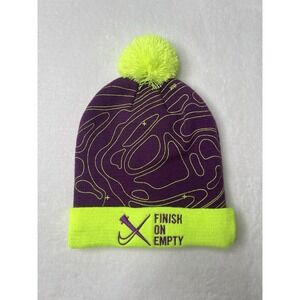 Nike‎ Adult OS Hat NXR Finish On Empty Knit Beanie Pom 2019 Cross Country Run